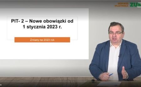 PIT-2 Nowe obowiązki od 1 stycznia 2023 r.